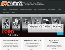 Tablet Screenshot of midatlanticrubber.com